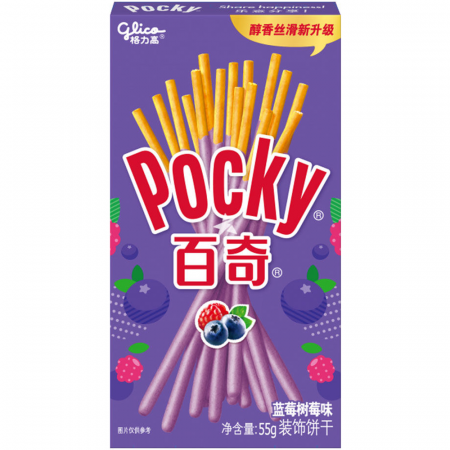 Biscuiți & Fursecuri - Pocky Blueberry Raspberry CHN 55g