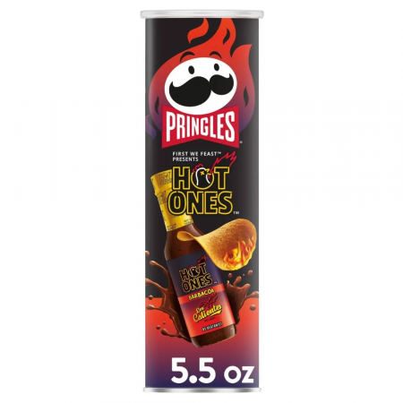 Snackuri & Chipsuri - Pringles Hot Ones Los Caliente Barbacoa CAN 158g