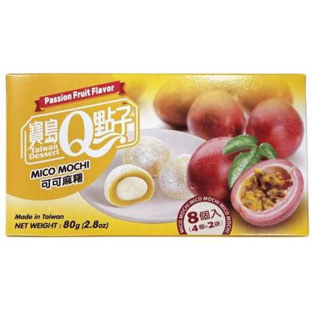 Mochi - Q Brand Mochi Cacao Passion Fruit TWN 80g