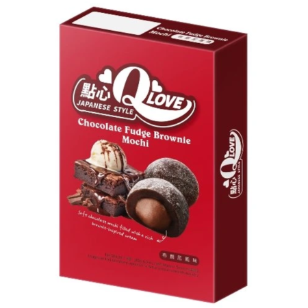Mochi - QLove Chocolate Fudge Brownie Deluxe Mochi TWN 180g