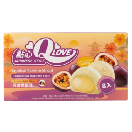 Mochi - QLove Passion Fruit Premium Mini Mochi TWN 80g