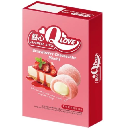 Mochi - QLove Strawberry Cheesecake Deluxe Mochi TWN 180g