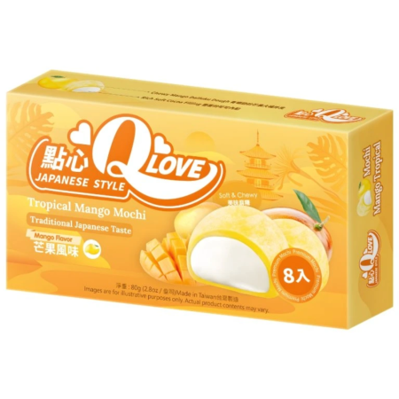Produse Alimentare - QLove Tropical Mango Mini Mochi TWN 80g