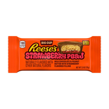 Produse Alimentare - Reese's 2 Strawberry PB&J Big Cups USA 79g