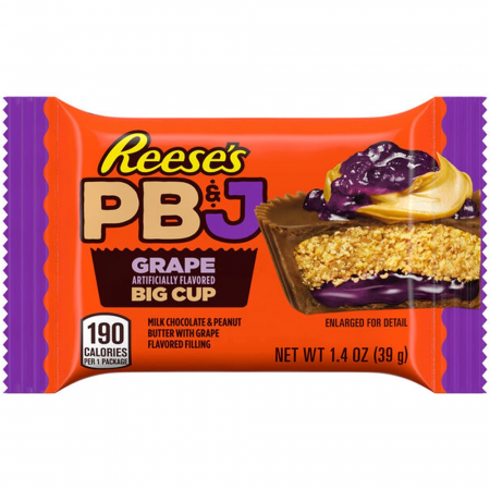 Ciocolată - Reese's Big Cup Peanut Butter Jelly & Grape USA 39g