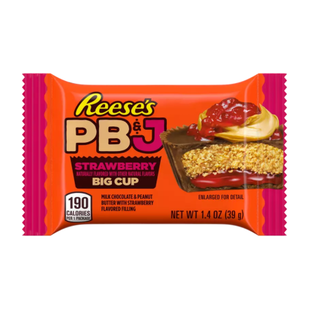 Ciocolată - Reese's Big Cup Peanut Butter Jelly & Strawberry USA 39g