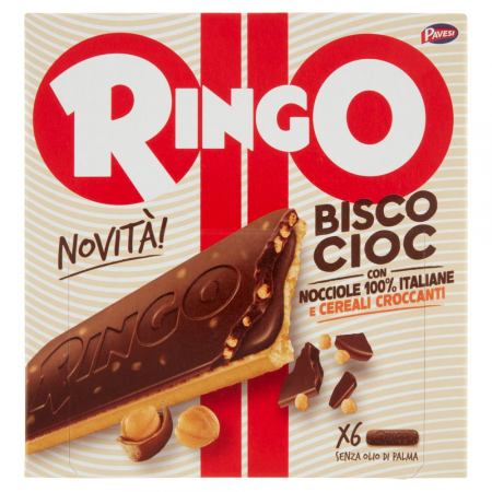 Biscuiți & Fursecuri - Ringo BiscoCioc Nocciola 162g