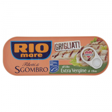 Conserve de ton, pește - Rio Mare Filetti di Sgombro Grigliato all'Olio di Oliva 120g