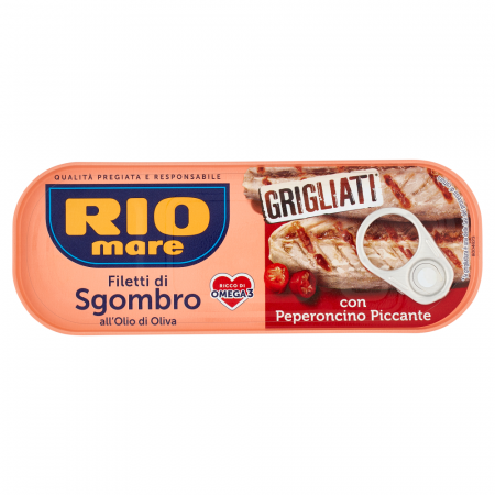 Produse Alimentare - Rio Mare Filetti di Sgombro Olio di Oliva con Peperoncino Piccante 120g