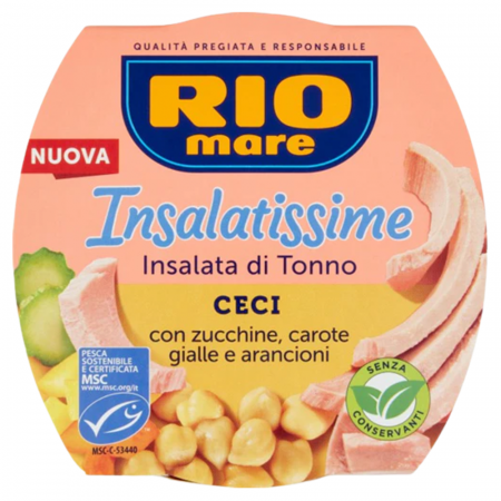 Conserve de ton, pește - Rio Mare Insalatissime Ceci e Tonno 160g