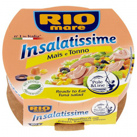 Conserve de ton, pește - Rio Mare Insalatissime Mais e Tonno 160g
