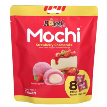 Produse Alimentare - Royal Family Mochi Strawberry Cheesecake TWN 120g
