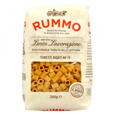 Paste Italiene - Rummo 72 Tubetti Rigati 500g