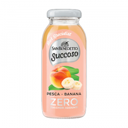 Băuturi - San Benedetto Succoso Zero Pesca/Banana 200ml