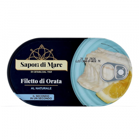 Produse Alimentare - Sapore di Mare Filetti di Orata al Naturale 145g