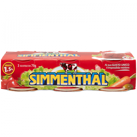 Conserve de carne - Simmenthal Carne de Vita in Gelatina 3x70g