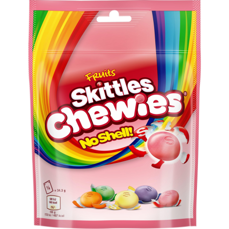 Jeleuri & Bomboane - Skittles Chewies Fruits UK 137g