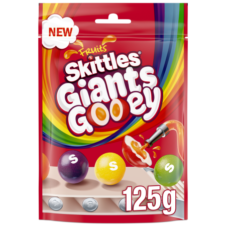 Produse Alimentare - Skittles Giants Gooey Fruits UK 125g