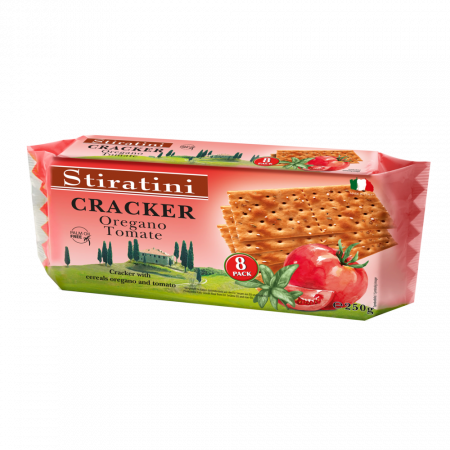 Biscuiți & Fursecuri - Stiratini Crackers cu Oregano si Rosii 250g