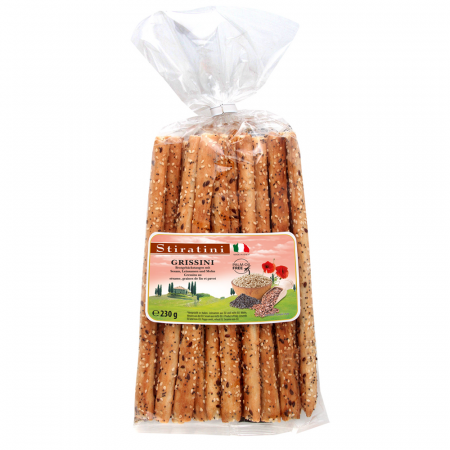 Snackuri & Chipsuri - Stiratini Grisine cu Susan, In si Mac 230g