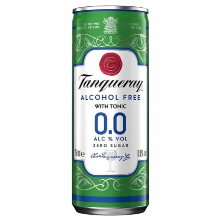 Băuturi - Tanqueray Gin Tonic 0% alcool 250ml