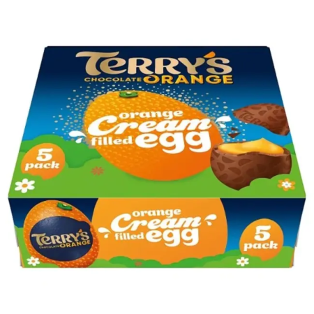 Produse Alimentare - Terry's Chocolate Orange Cream Filled Egg 5Pk UK 170g
