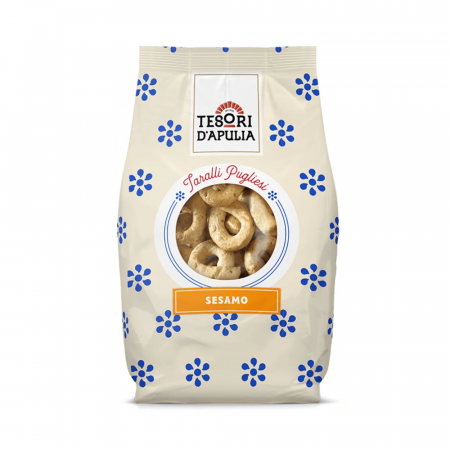 Snackuri & Chipsuri - Tesori d'Apulia Taralli Sesamo 400g
