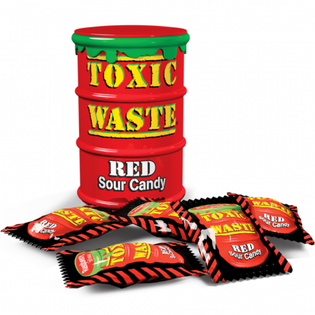 Jeleuri & Bomboane - Toxic Waste Red Sour Drum USA 42g