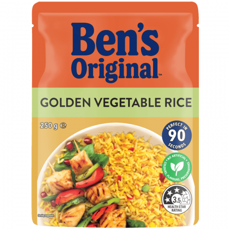 Orez & Polenta - Uncle Ben's Golden Vegetable Rice UK 220g