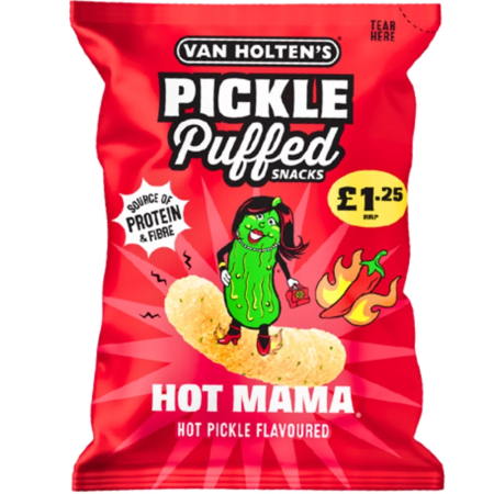 Snackuri & Chipsuri - Van Holten's Hot Mama Puffs USA 50g