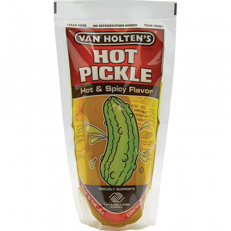 Snackuri & Chipsuri - Van Holten's Hot & Spicy Pickle Jumbo USA 140g