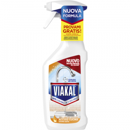 Degresant bucătărie - Viakal Spray Aceto Acciaio Cucina 470ml