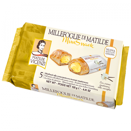 Dulciuri - Vicenzi Millefoglie Mini Crema Pasticcera 125g