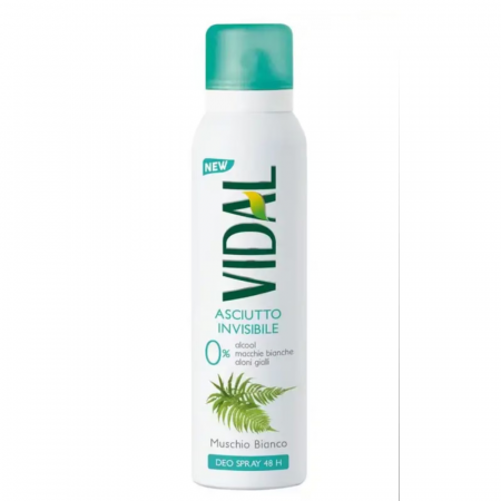 Deodorante, antiperspirante - Vidal Deo Spray Muschio Bianco 150ml
