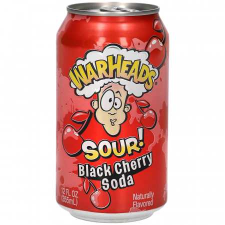 Băuturi - Warheads Sour! Black Cherry Soda USA 330ml