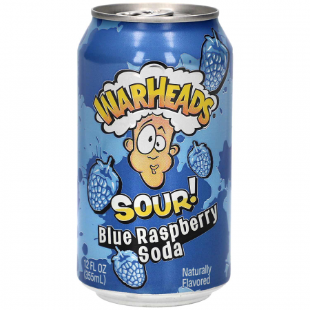 Băuturi - Warheads Sour! Blue Raspberry Soda USA 330ml