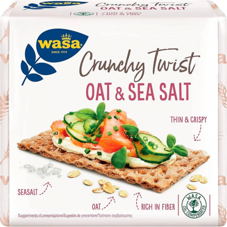 Biscuiți & Fursecuri - Wasa Crackers Oat & Sea Salt 265g