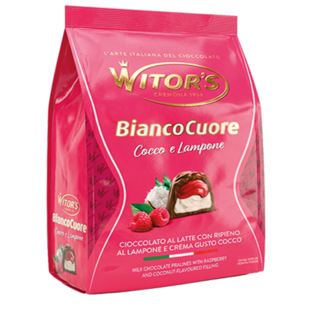 Praline - Witor's Bianco Cuore Cocco&Lamponi ITA 200g
