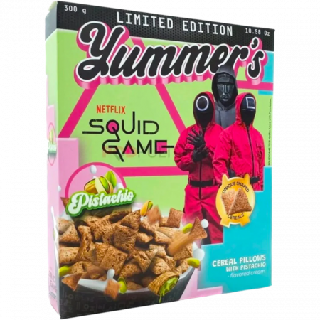 Cereale Mic Dejun - Yummers Squid Game Cereal Pillows with Pistacchio ITA 300g
