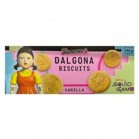 Halloween 2025 - Yummers Squid Game Dalgona Vanilla Biscuits 140g
