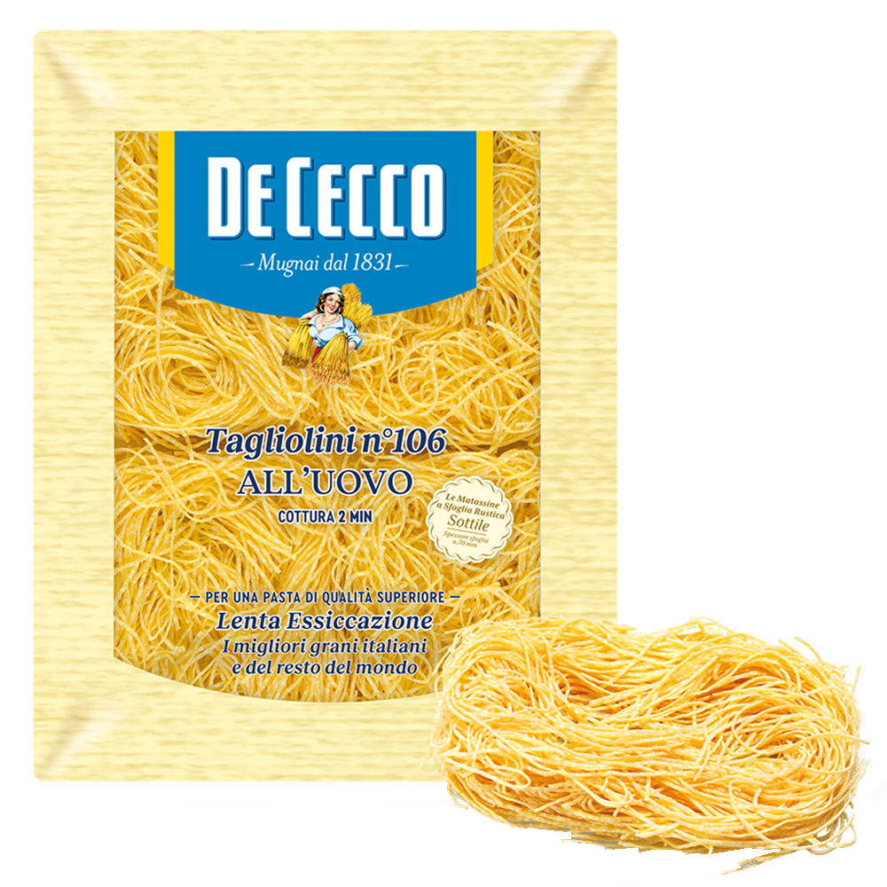 De Cecco 106 Tagliolini All Uovo 250g De Cecco 106 Tagliolini All Uovo 250g