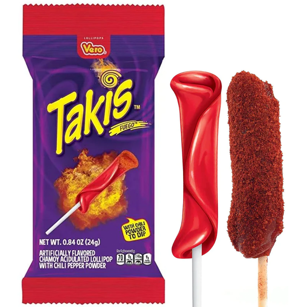 Takis Fuego Lollipop Chilli Powder MEX 24g