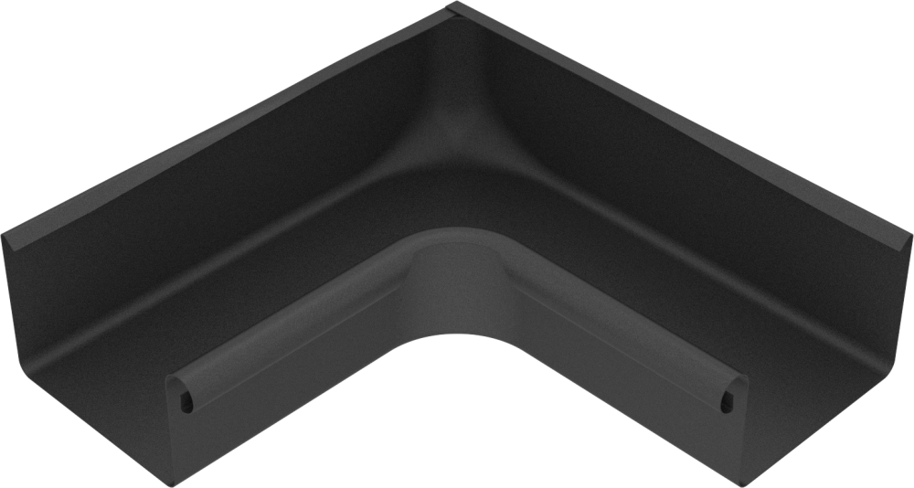 Coltar interior pentru jgheab rectangular, D120mm, gri inchis RAL 7016 [1]