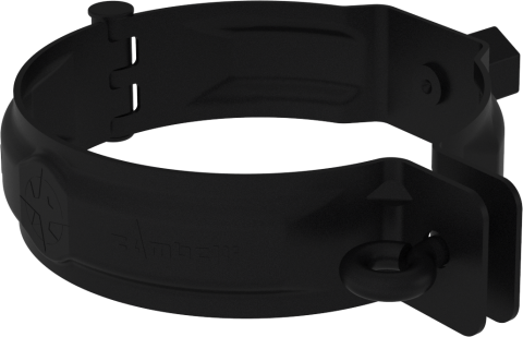 Accesorii burlane - Bratara burlan RAL 9005 negru 100mm