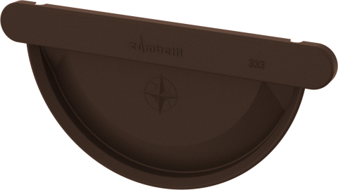 Accesorii jgheaburi - capac jgheab caramiziu RAL 8004 150mm