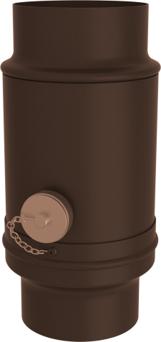 Accesorii burlane - Colector apa caramiziu RAL 8004 100mm