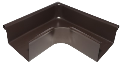 Accesorii jgheaburi - Coltar jgheab rectangular, 120mm, testa di moro