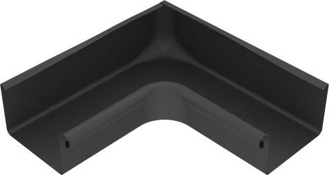 Accesorii jgheaburi - Coltar interior pentru jgheab rectangular, D120mm, gri inchis RAL 7016