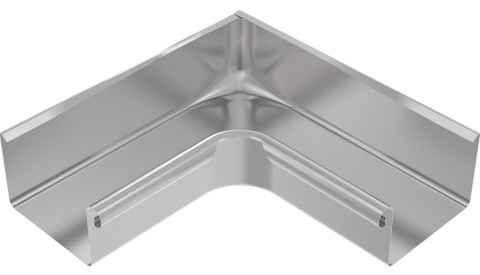 Accesorii jgheaburi - Coltar interior pentru jgheab rectangular, D150mm, ZINCAT
