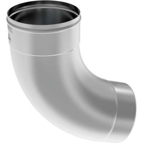 Accesorii burlane - Cot burlan zinc-titan D150mm, 72 grade